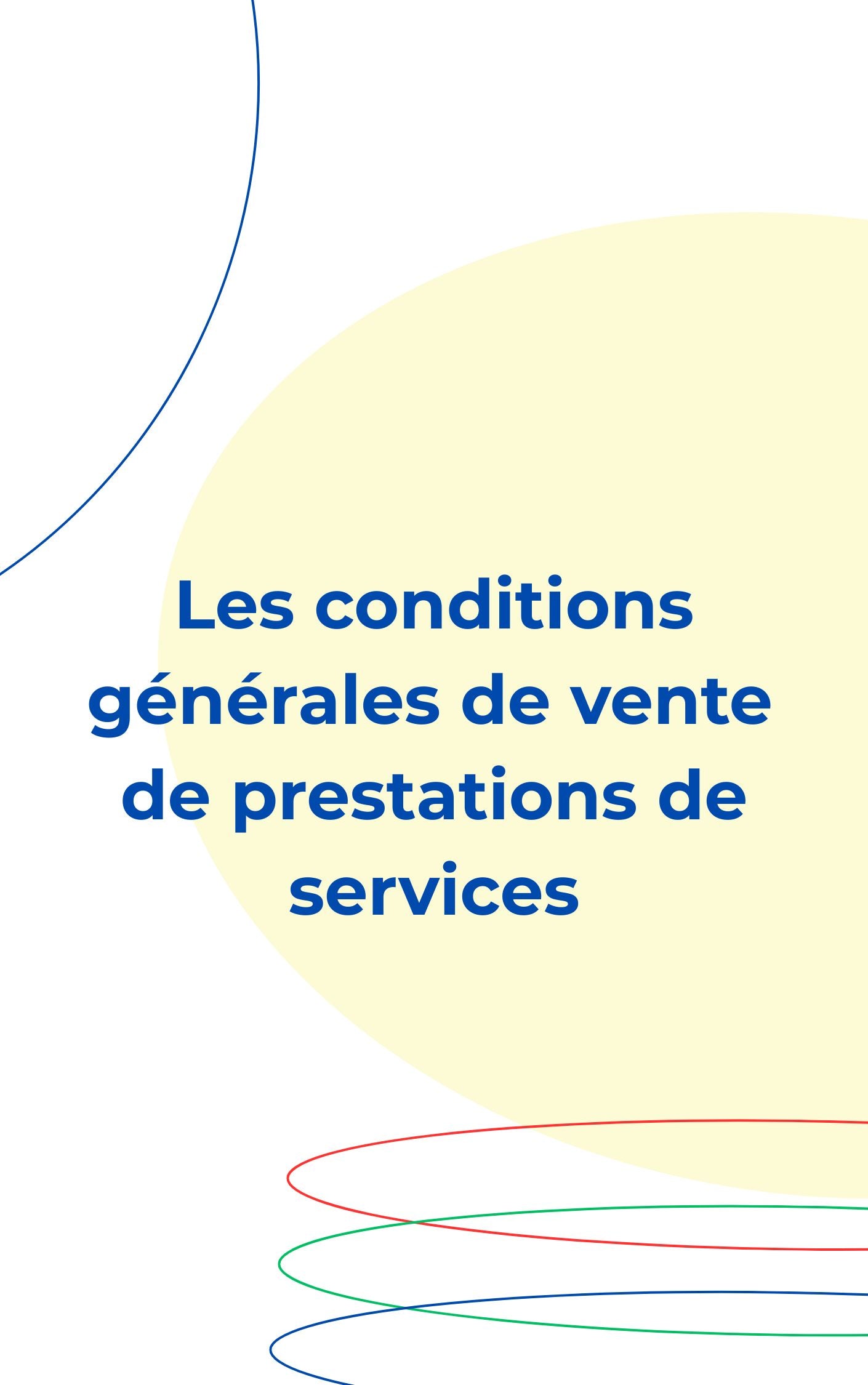 Les conditions générales de vente