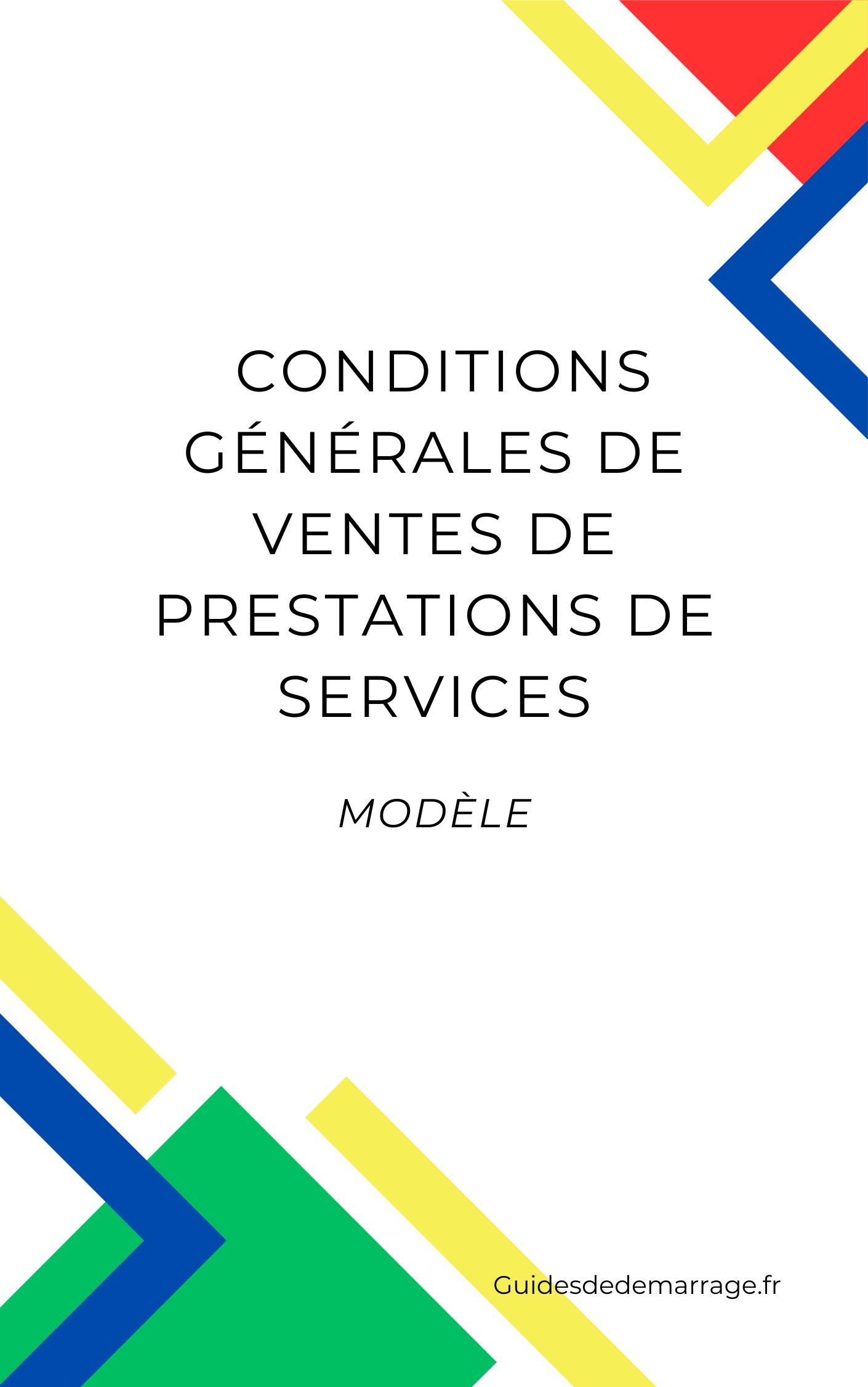 Modèle de Conditions générales de vente